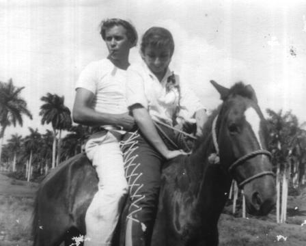 two people on horse