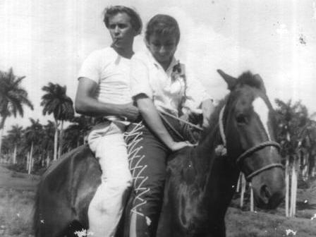 two people on horse